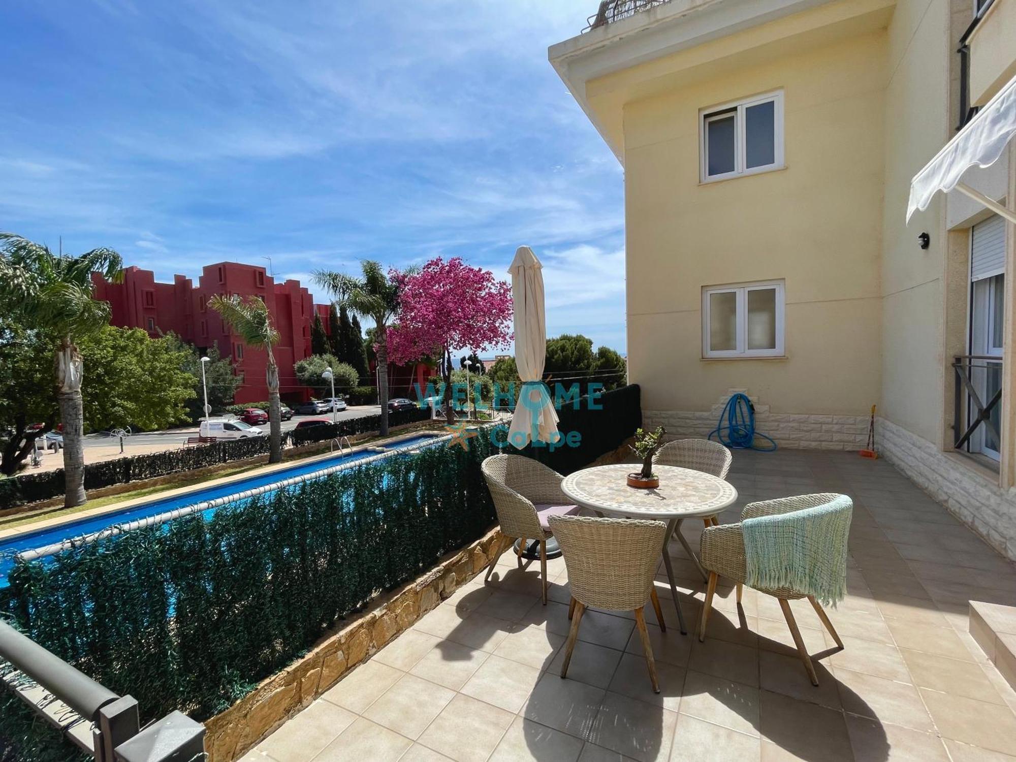 Manzana Bonito Y Comodo Apartamento Con Piscina 卡尔佩 外观 照片