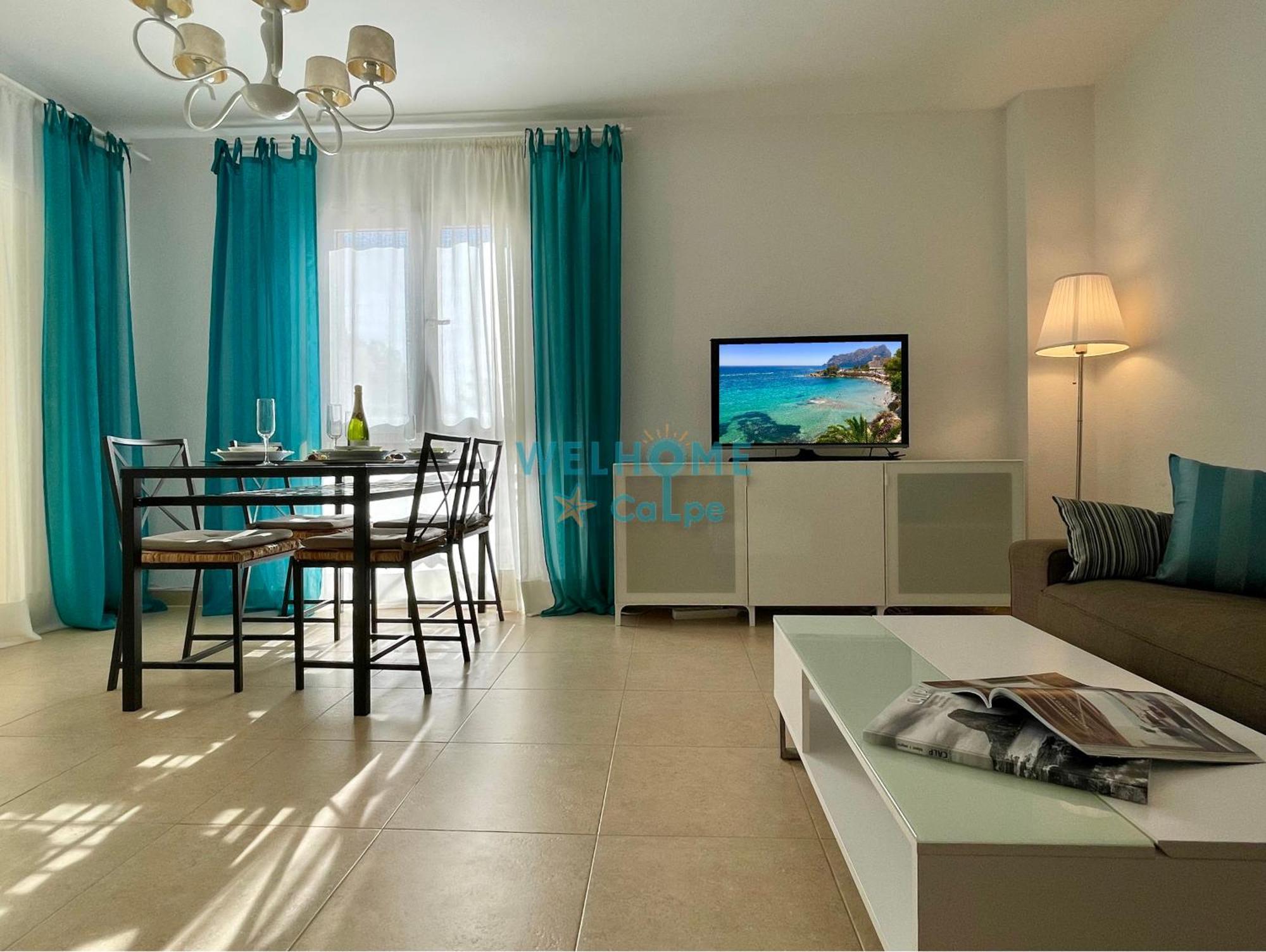 Manzana Bonito Y Comodo Apartamento Con Piscina 卡尔佩 外观 照片