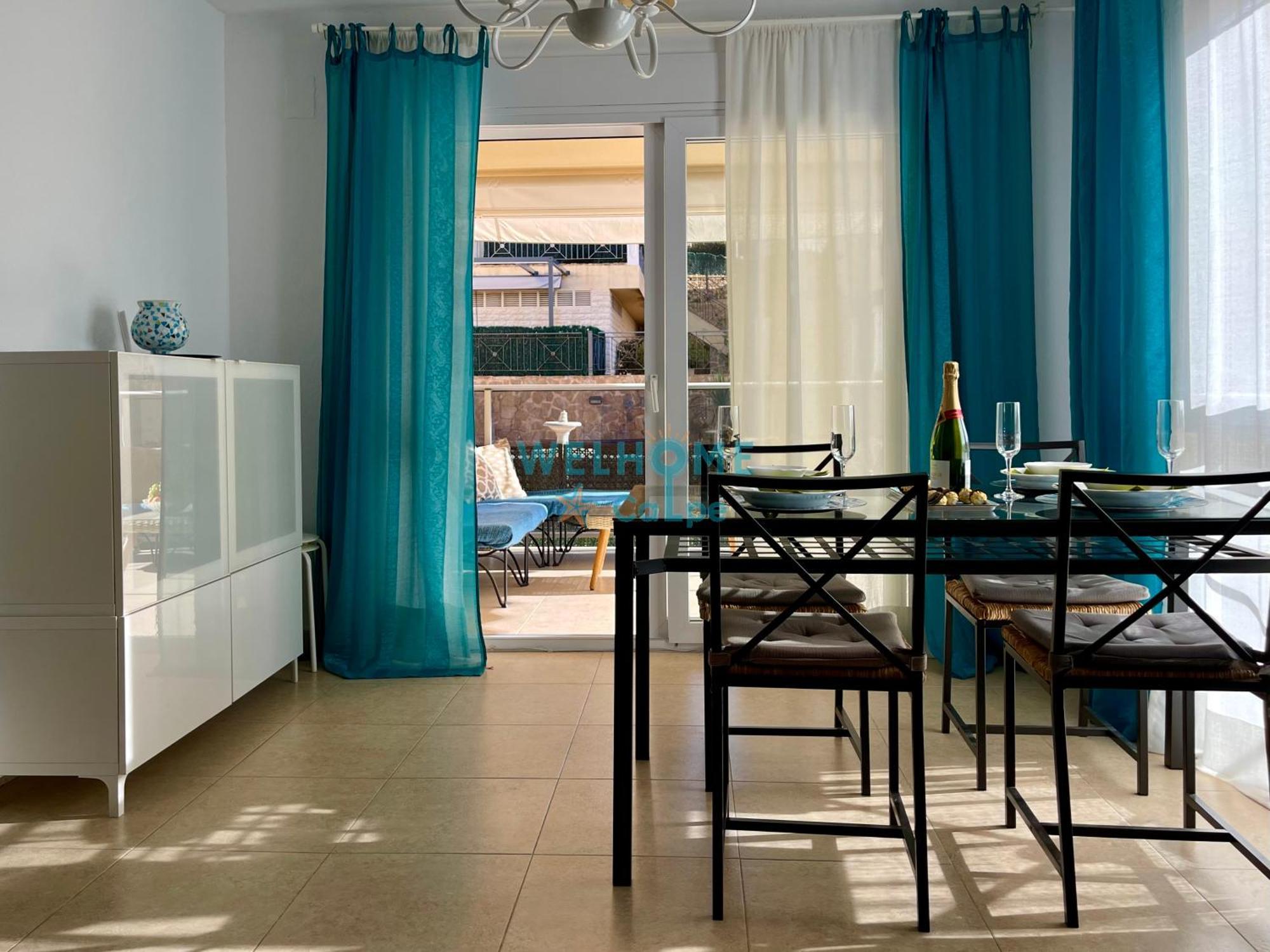 Manzana Bonito Y Comodo Apartamento Con Piscina 卡尔佩 外观 照片