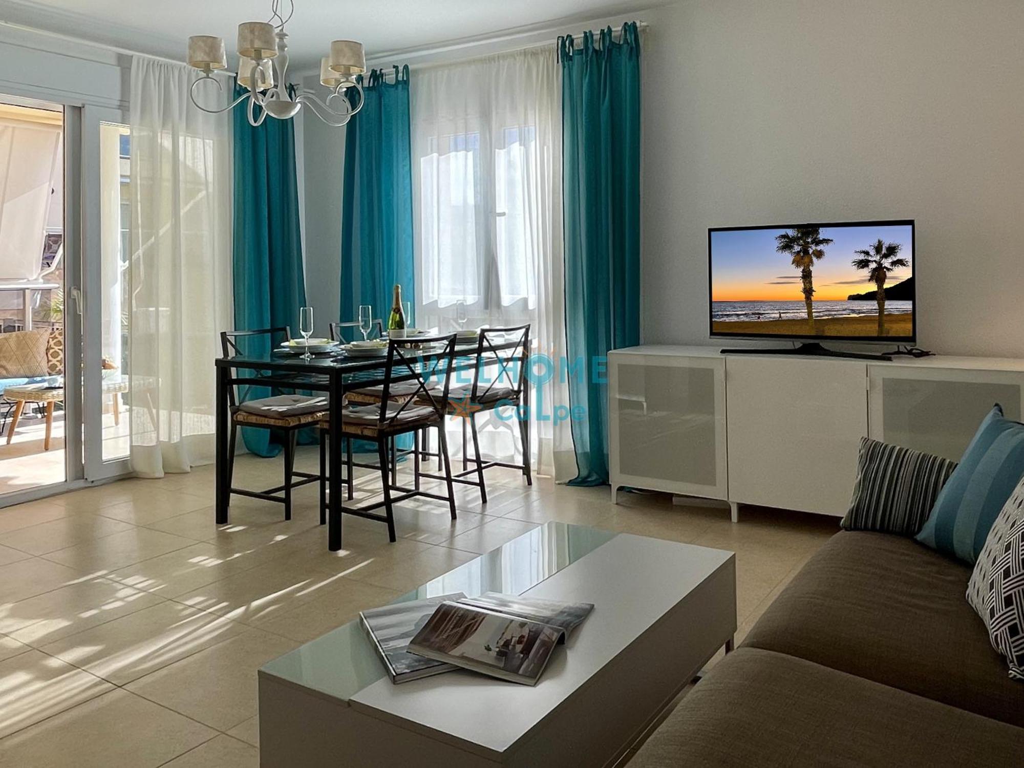 Manzana Bonito Y Comodo Apartamento Con Piscina 卡尔佩 外观 照片