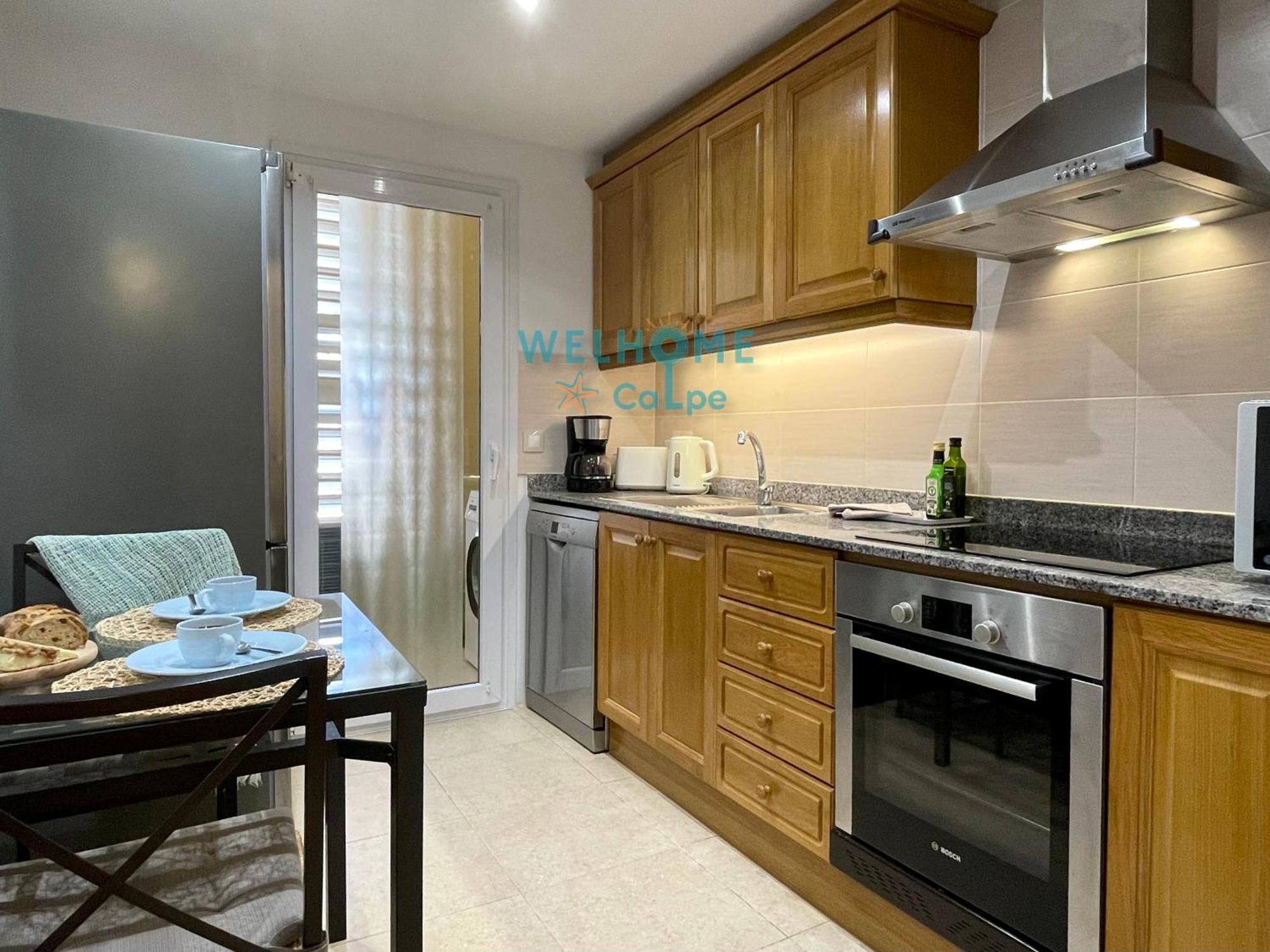 Manzana Bonito Y Comodo Apartamento Con Piscina 卡尔佩 外观 照片