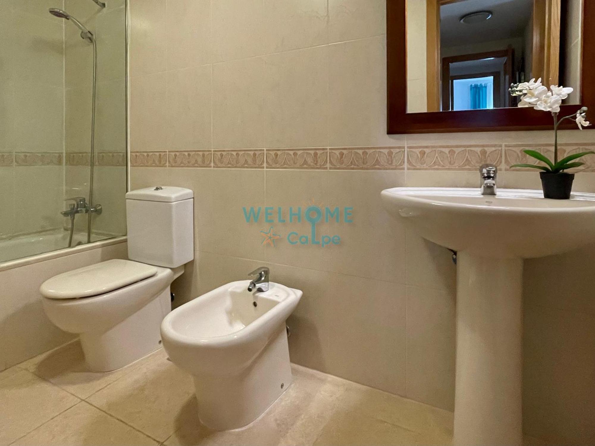 Manzana Bonito Y Comodo Apartamento Con Piscina 卡尔佩 外观 照片